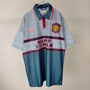 Umbro MANCHESTER UNITED BECKHAM Game Shirts 24 Logo embroidery Size L - Picture 1 of 7