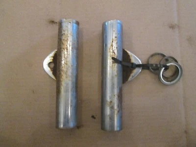 Suzuki TS90 TS 90 1971 faros orejas luz de cabeza horquilla soportes de montaje de oreja  Foto 1 de 2