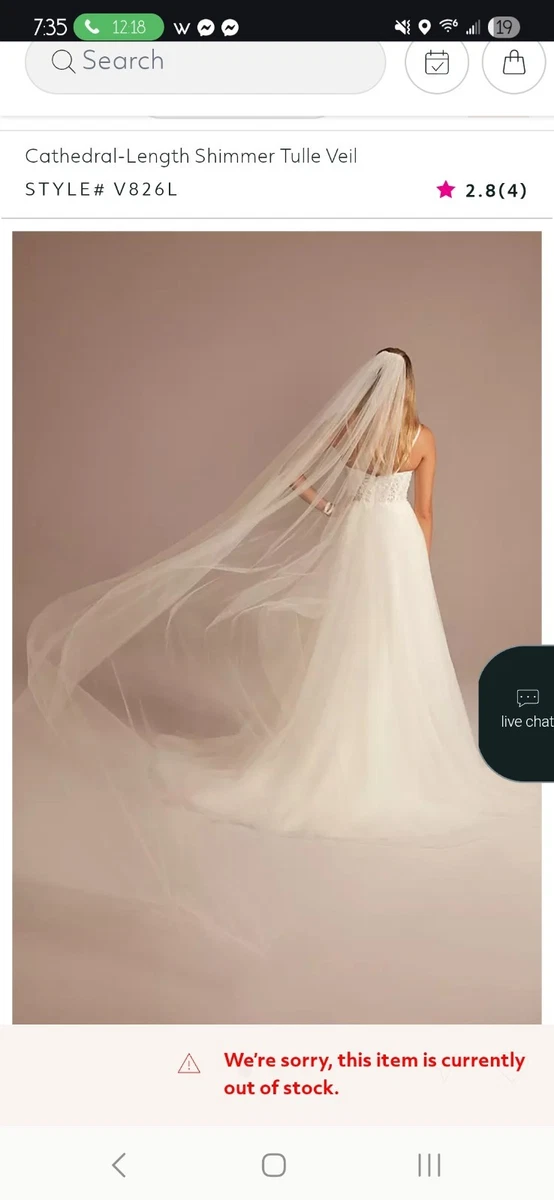 David's Bridal Cathedral Wedding Veils for sale | eBay
