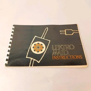 Manual de instrucciones West Bend Lektro Maid original años 70 - Imagen 1 de 5