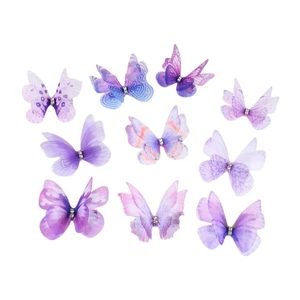 10 pezzi di farfalla clips barili barrette realistiche eleganti copricapi per - Foto 1 di 6