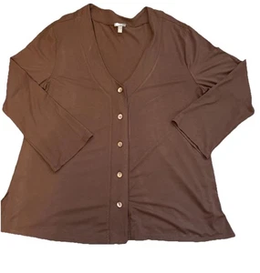 Cárdigan para mujer J. Jill Pure Jill frente abierto vintage con botones talla XL - Imagen 1 de 15