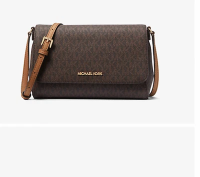 Bolso Bandolera Michael Kors Mediano Logo Convertible Marrón Logo Firma Nuevo con Etiquetas Foto 1 de 3