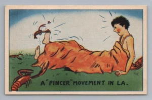 Un movimento a tenaglia fumetto militare umorismo cartolina d'epoca - Foto 1 di 2