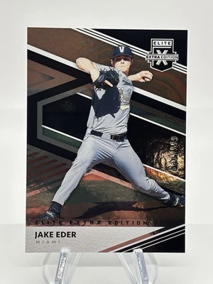 2020 Panini Elite Extra Edition Baseball Jake Eder /999 Marlins #111 - Image 1 of 3