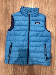 Patagonia Boys Blue Down Sweater Puffer Vest size 10 - Picture 1 of 3