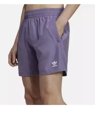 Pantalones Cortos Adidas Para Hombre Originales Trébol Sólido Ropa de Natación Multi Tallas Tecnología Púrpura Foto 1 de 3