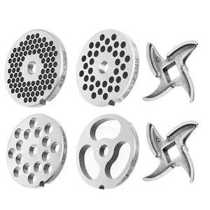 #12 Stainless Steel Grinder Plate Assortment comes with 4 stainless steel gri... - Picture 1 of 7