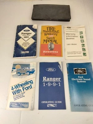 Ford Ranger 1991 estuche manual insertos guía del usuario OEM Foto 1 de 4