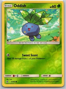Oddish 2/236 Reverse Holo SM - Cosmic Eclipse NM - Picture 1 of 2