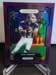 Selecciones de draft de Prizm KURT WARNER 2024 púrpura Prizm 4/75 norte de Iowa Uni - Imagen 1 de 4