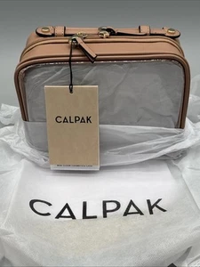 Clear Makeup Bag with Zipper, Caramel Travel Calpak Toiletry Bag for Women - Picture 1 of 8