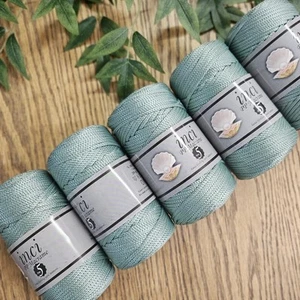 5 X 200g Polyester Cord 3mm Macrame Cord, 1kg, Sage - Picture 1 of 6