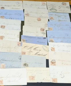 Spain 1867-68 covers or complete letters (22) Edifil 96 (3376) - Picture 1 of 23