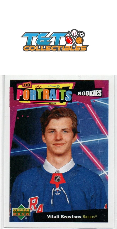 Vitali Kravtsov 2020-21 Upper Deck UD Portraits #P-83 New York Rangers 13a - Image 1 of 1
