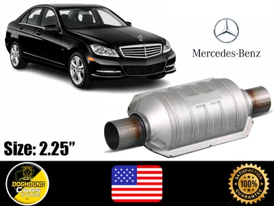 For All Mercedes-Benz Catalytic Converter 2.25" High Quality Steel - Image 1 of 4