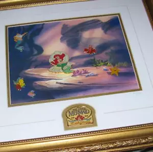 Disney Little Mermaid 10th Anniversary Ariel Framed Pin Set - Picture 1 of 10
