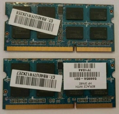Ramaxel 4GB (2x2GB) PC3-10600 DDR3 SODIMM Laptop Memory RAM RMT1970ED48E8F-1333 - Image 1 of 2