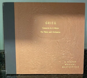 GRIEG CONCERTO IN A MINOR FOR PIANO AND ORCHESTRA VICTOR VINYL RECORDS LP - Picture 1 of 8