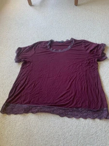 sara lindholm shirt 52 bordeaux viscose gebraucht - Bild 1 von 5