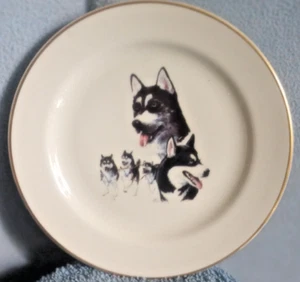 Siberian Husky Dog Pickard China Collector Plate - Picture 1 of 8