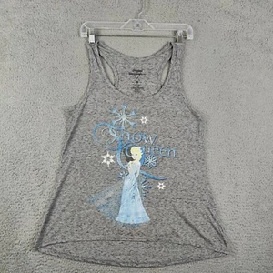 DISNEY Parks Frozen Tank Top Women's Size Medium Grey Snow Queen Top Disneyland  - Picture 1 of 9