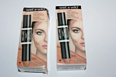 Wet n Wild MegaGlo Dual-Ended Contour Stick #752A Medium/Tan Lot Of 2 In Box - Image 1 of 3