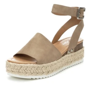 Soda Topic Open Toe Buckle Ankle Strap Espadrilles Flatform Wedge Casual Sandal - Picture 1 of 6