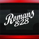 Romans 8:28 Christian Car Decal Truck Window Vinyl Sticker (20 COLORS!)