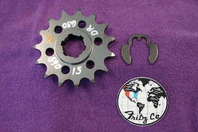 DR 650 SUZUKI 520 CADENA 15 DIENTES FRITZCO MAX SPLINE CONTACTO DOBLE VIDA PIÑÓN Foto 1 de 2