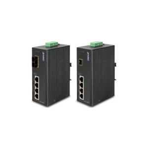 Switch Industriale PoE PLANET ISW-514PS • 4 Porte Ethernet + 1 Fibra • NUOVO - Photo 1/12