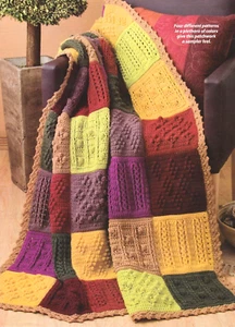 COLORFUL Patchwork Squares Sampler Afghan/Crochet Pattern INSTRUCTIONS ONLY - Picture 1 of 1