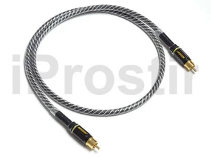 Neotech NEVD-2001 Reines Silber S/PDIF Digital Koaxial Cinch Kabel 75 Ohm 1,0 m - Bild 1 von 6