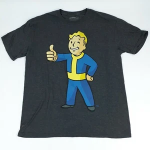 Bethesda Fallout Vault Boy Mens T Shirt XL Thumbs Up Grey Vidoe Game RPG 2016 - Picture 1 of 11