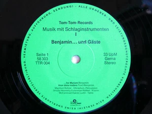 RARE psych-folk LP: BENJAMIN UND GÄSTE Musik mit Schlaginstrumenten 1 - Picture 1 of 2