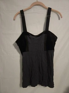 Simply Vera Vera Wang Tank Top With Velvet Material Aand Thick Straps. Size L - Picture 1 of 8