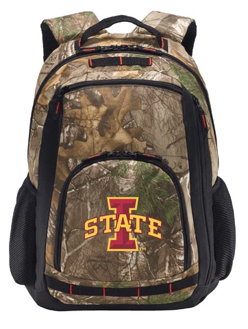 Iowa State Camo Backpack REALTREE Iowa State University Computer Laptop Bag Cover