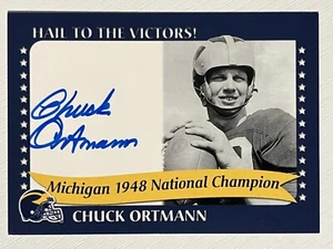Chuck Ortmann 2002 Michigan TK Legacy National Champion Auto Wolverines - Picture 1 of 2