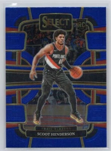 2023-24 Panini Select #77 Scoot Henderson Blue Portland Trail Blazers RC - Picture 1 of 2