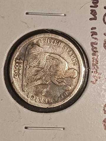1875 CC Seated Liberty Silver Dime Cover