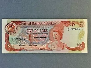 Belize 5 Dollars P-47b 1989 - Picture 1 of 2