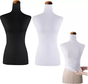Peryiter 2 Pieces Mannequin Fabric Cover Soft Stretchy Clothing Upper Body Manne - Picture 1 of 12