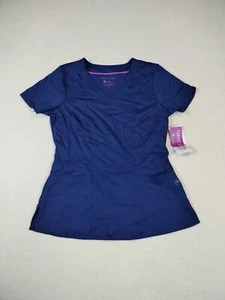 Healing Hands Top Women's SM Blue Medical Healthcare Trauma ER Nurse Office NWT - Picture 1 of 11