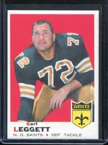 1969 Topps Football # 196 Earl Leggett (NM-MT) fast neuwertig bis neuwertig - Bild 1 von 2