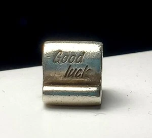 PANDORA PLATA ESTERLINA GOOD LUCK SCROLL 790514-S925 ALE--ENVÍO GRATUITO EN EE. UU. - Imagen 1 de 3