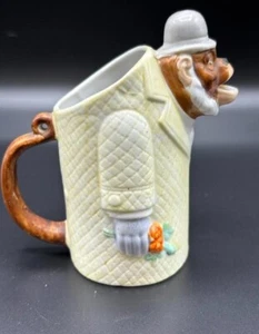 ANTIQUE SCHAFER & VATER WHIMSICAL PORCELAIN MONKEY MILK PITCHER - Picture 1 of 5