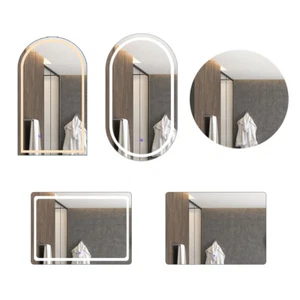 Emitto LED Vanity Wall Mirror Dimmable Anti-fog Waterproof Bathroom Touch Sensor - Picture 1 of 179