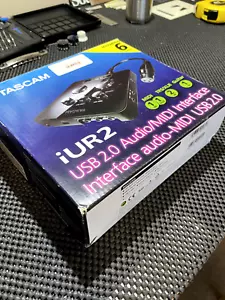 TASCAM IUR2 Audio Interface black, works great - Picture 1 of 7