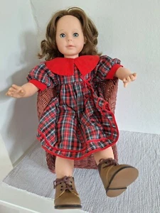 Götz Puppe von ca. 1997 mit Echthaar, wenig bespielt, 45cm groß mit Kleidung - Bild 1 von 8