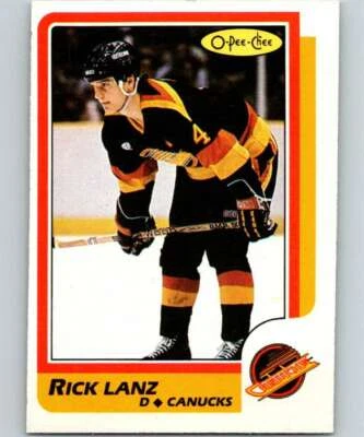 1986-87 O-Pee-Chee #179 Rick Lanz NM++ Canucks J2M - Image 1 of 2